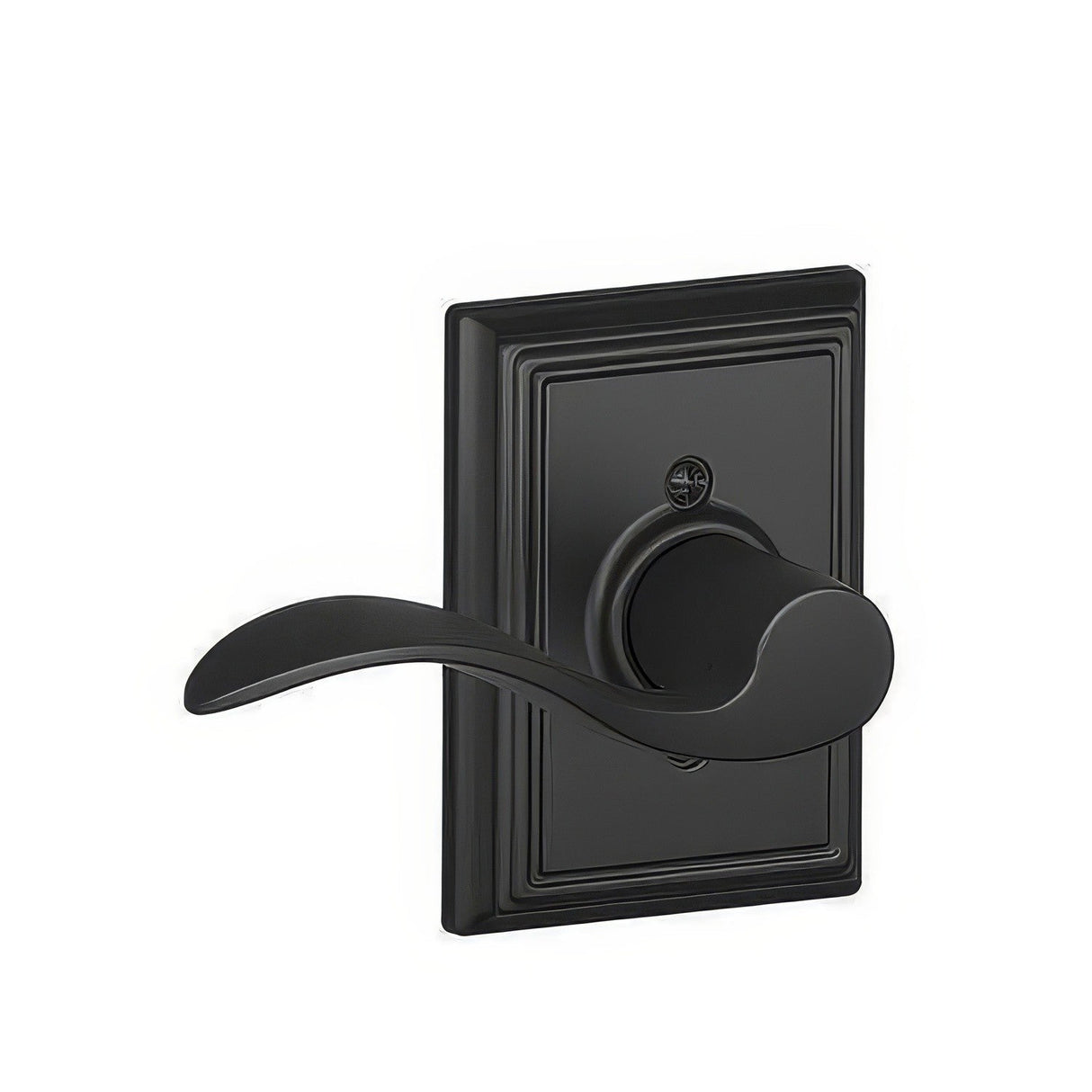 Schlage F170ACC622ADDLH matte black dummy door lever