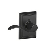 Schlage F170ACC622ADDLH matte black dummy door lever