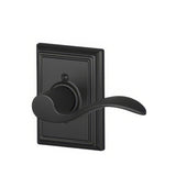Schlage F170ACC622ADDRH matte black dummy door lever