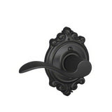 Schlage F170ACC622BRKLH matte black dummy door lever