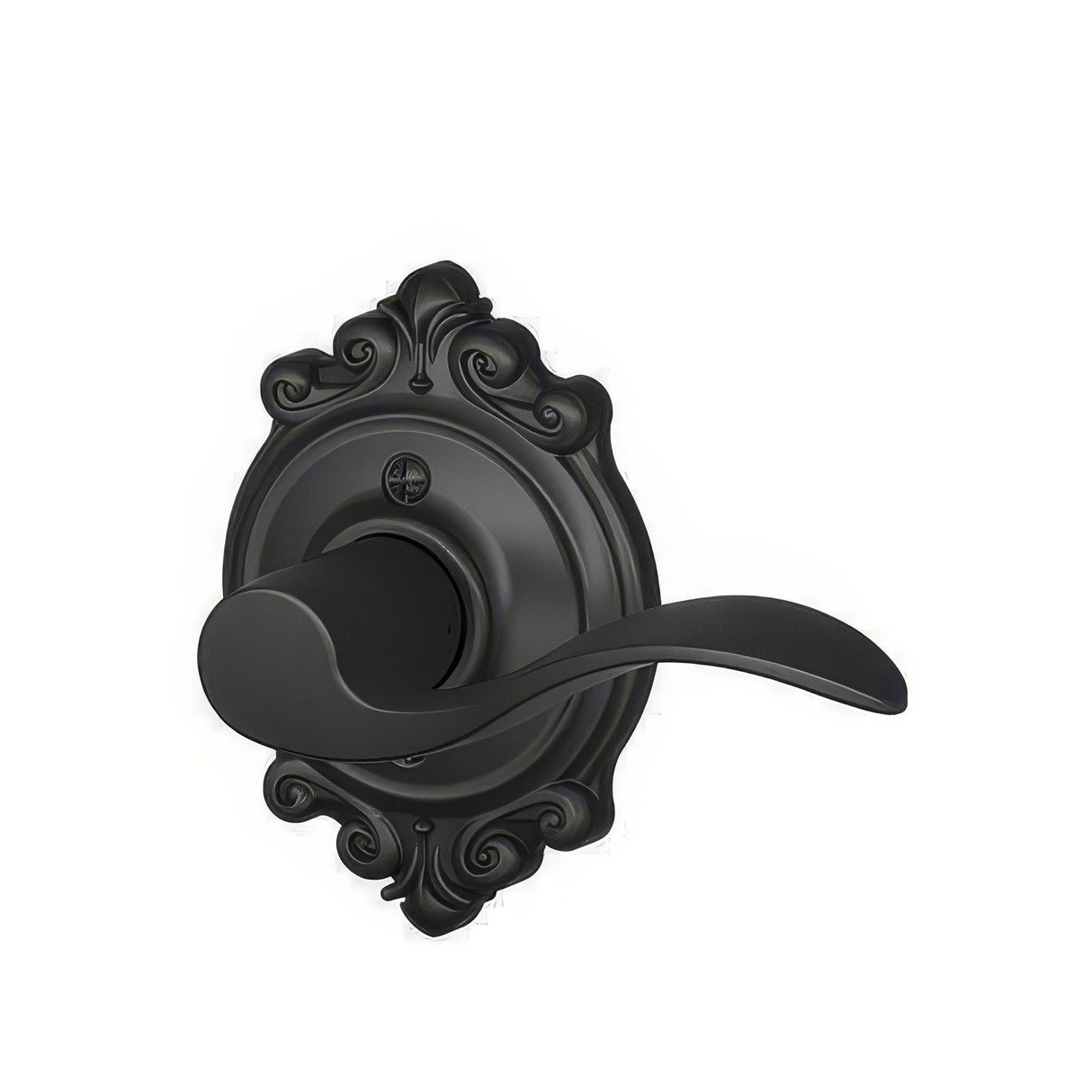 Schlage F170ACC622BRKRH matte black dummy door lever