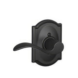 Schlage F170ACC622CAMLH matte black dummy door lever