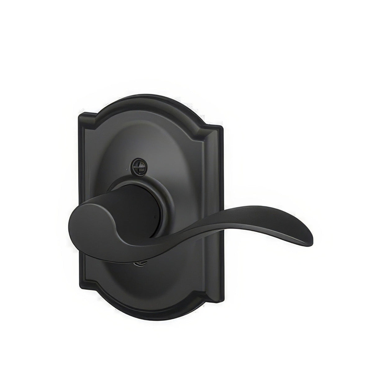 Schlage F170ACC622CAMRH matte black dummy door lever