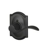 Schlage F170ACC622CAMRH matte black dummy door lever