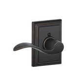 Schlage F170ACC716ADDLH aged bronze dummy door lever