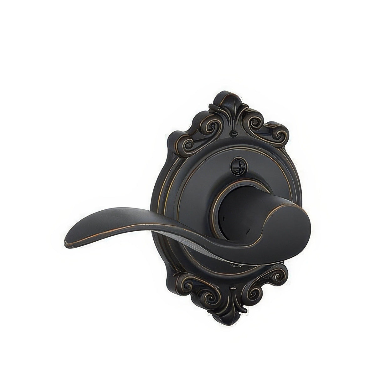 Schlage F170ACC716BRKLH aged bronze dummy door lever