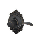 Schlage F170ACC716BRKRH aged bronze dummy door lever