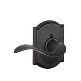 Schlage F170ACC716CAMLH aged bronze dummy door lever