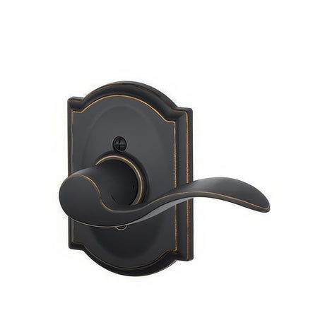 Schlage F170ACC716CAMRH aged bronze dummy door lever
