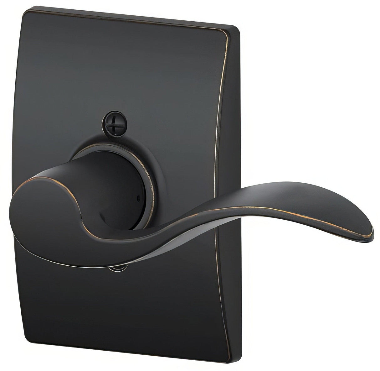 Schlage F170ACC716CENRH aged bronze dummy door lever