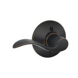 Schlage F170ACC716LH aged bronze dummy door lever