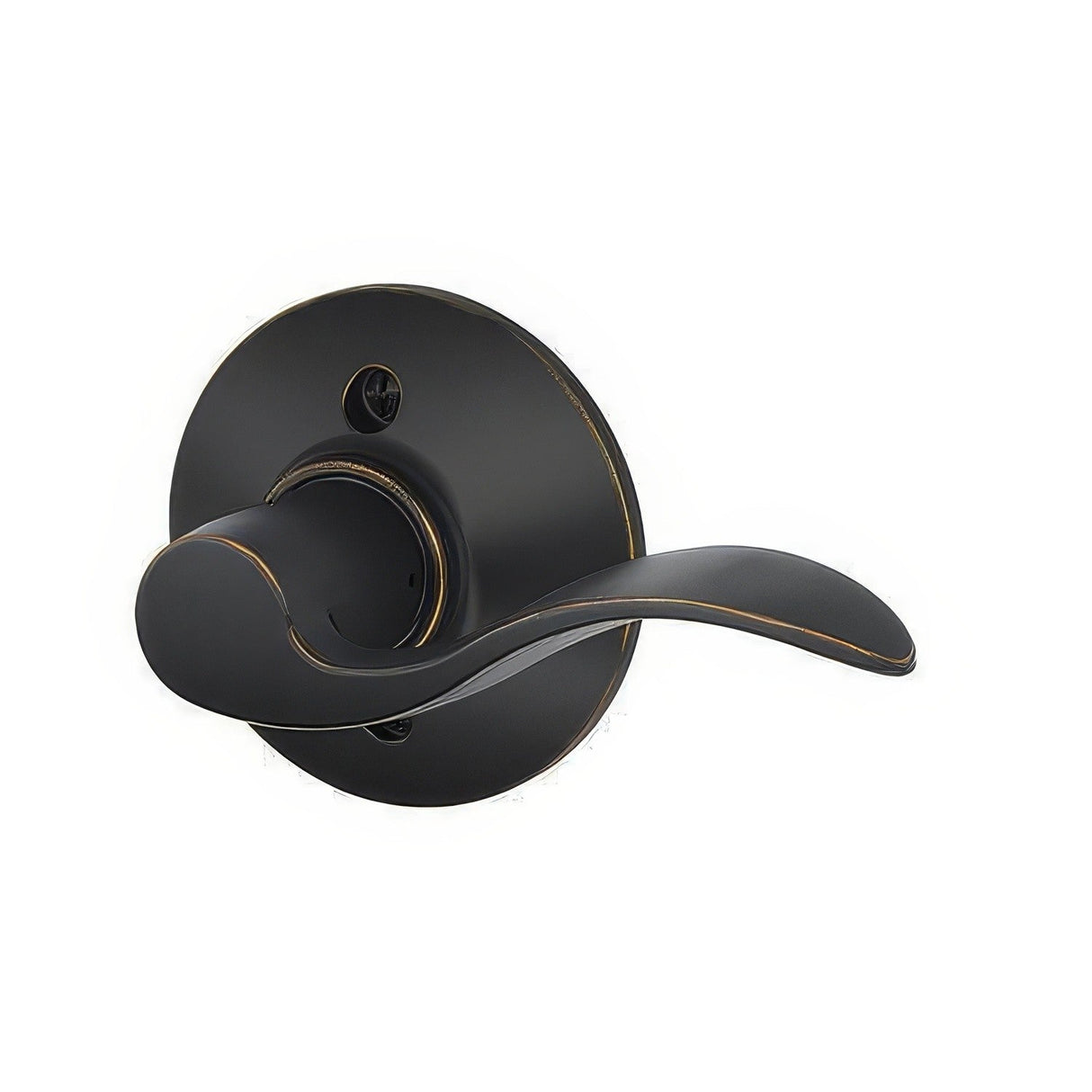 Schlage F170ACC716RH aged bronze dummy door lever
