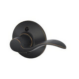Schlage F170ACC716RH aged bronze dummy door lever
