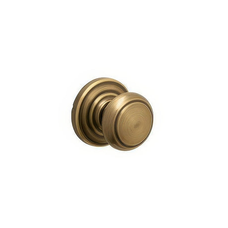 Schlage F170AND609AND antique brass dummy door knob