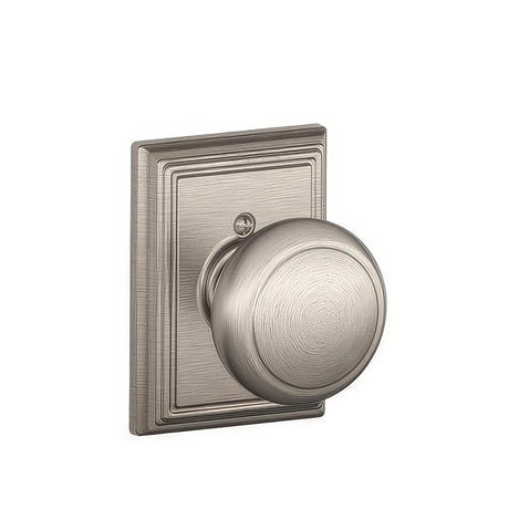 Schlage F170AND619ADD satin nickel dummy door knob