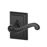 Schlage F170FLA716ADDRH aged bronze dummy door lever