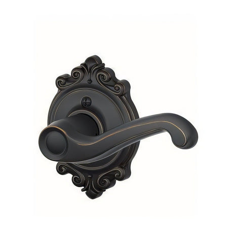 Schlage F170FLA716BRKRH aged bronze dummy door lever