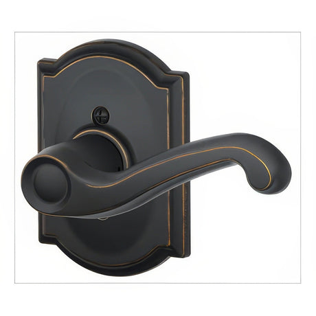Schlage F170FLA716CAMRH aged bronze dummy door lever