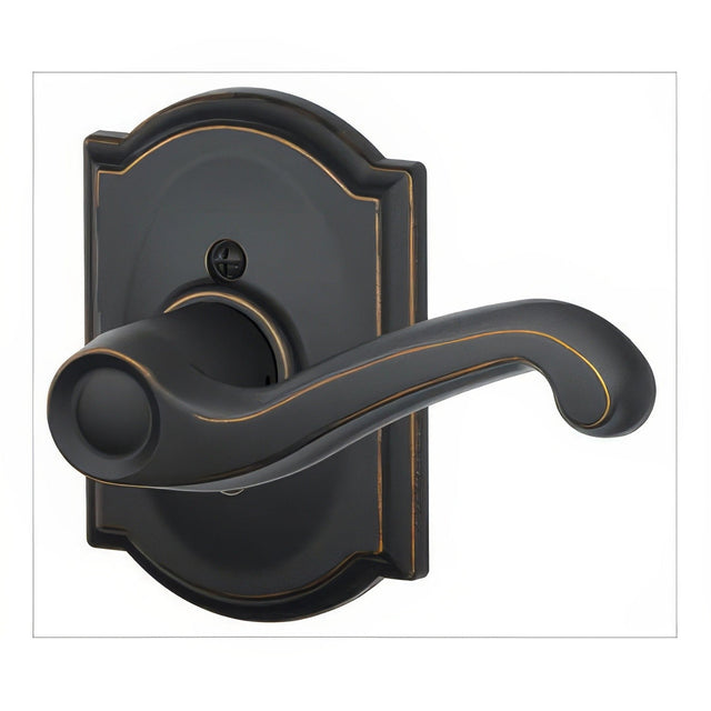 Schlage F170FLA716CAMRH aged bronze dummy door lever