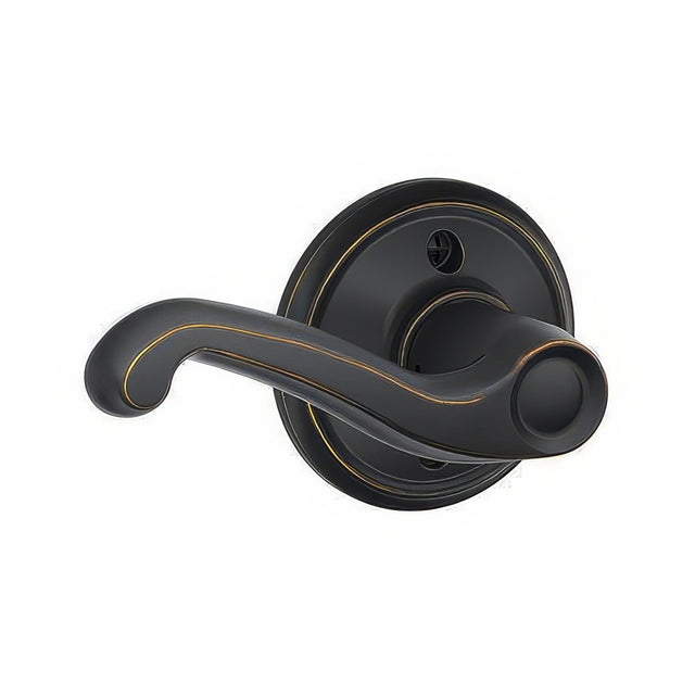 Schlage F170FLA716LH aged bronze dummy door lever