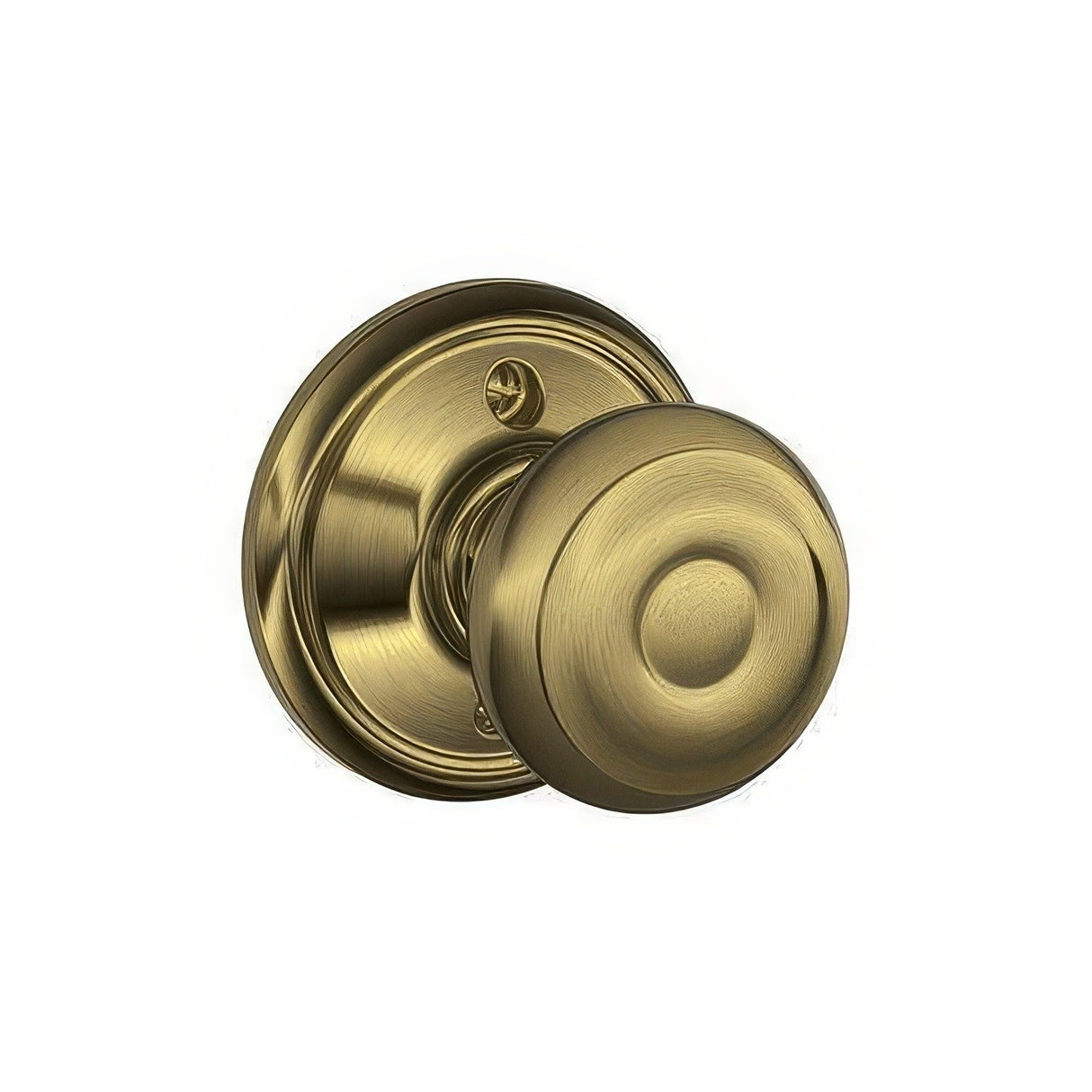 Schlage F170GEO609 antique brass dummy door knob