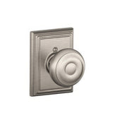Schlage F170GEO619ADD satin nickel dummy door knob
