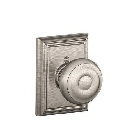 Schlage F170GEO619ADD satin nickel dummy door knob