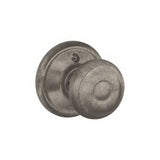 Schlage F170GEO621 distressed nickel dummy door knob