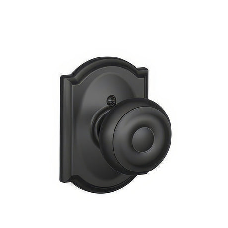 Schlage F170GEO622CAM matte black dummy door knob