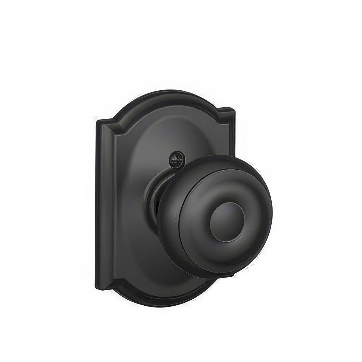 Schlage F170GEO622CAM matte black dummy door knob