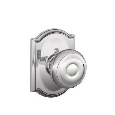 Schlage F170GEO625CAM polished chrome dummy door knob