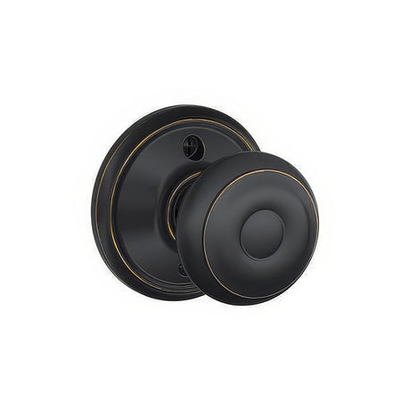 Schlage F170GEO716 aged bronze dummy door knob