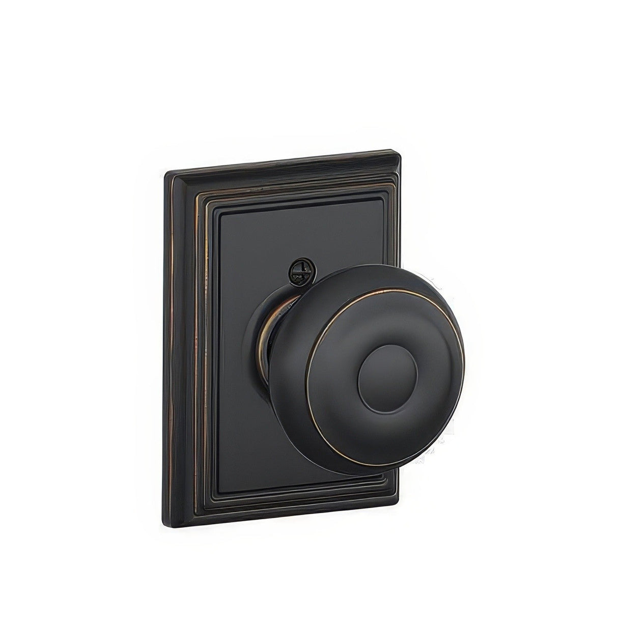 Schlage F170GEO716ADD aged bronze dummy door knob