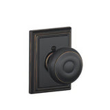 Schlage F170GEO716ADD aged bronze dummy door knob