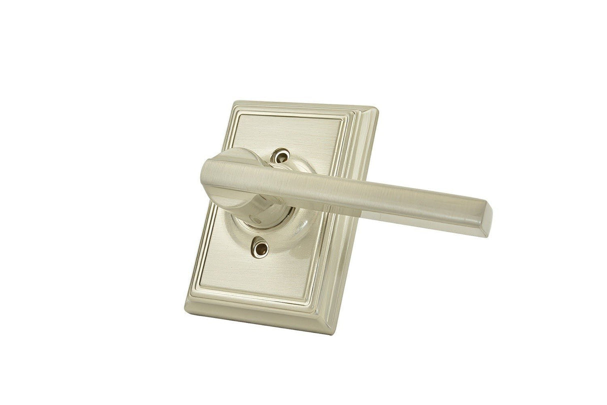 Schlage F170LAT619ADD satin nickel dummy door lever