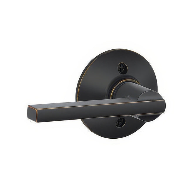 Schlage F170LAT716 aged bronze dummy door lever