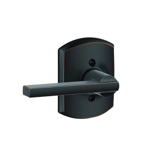 Schlage F170LAT716GRW aged bronze dummy door lever