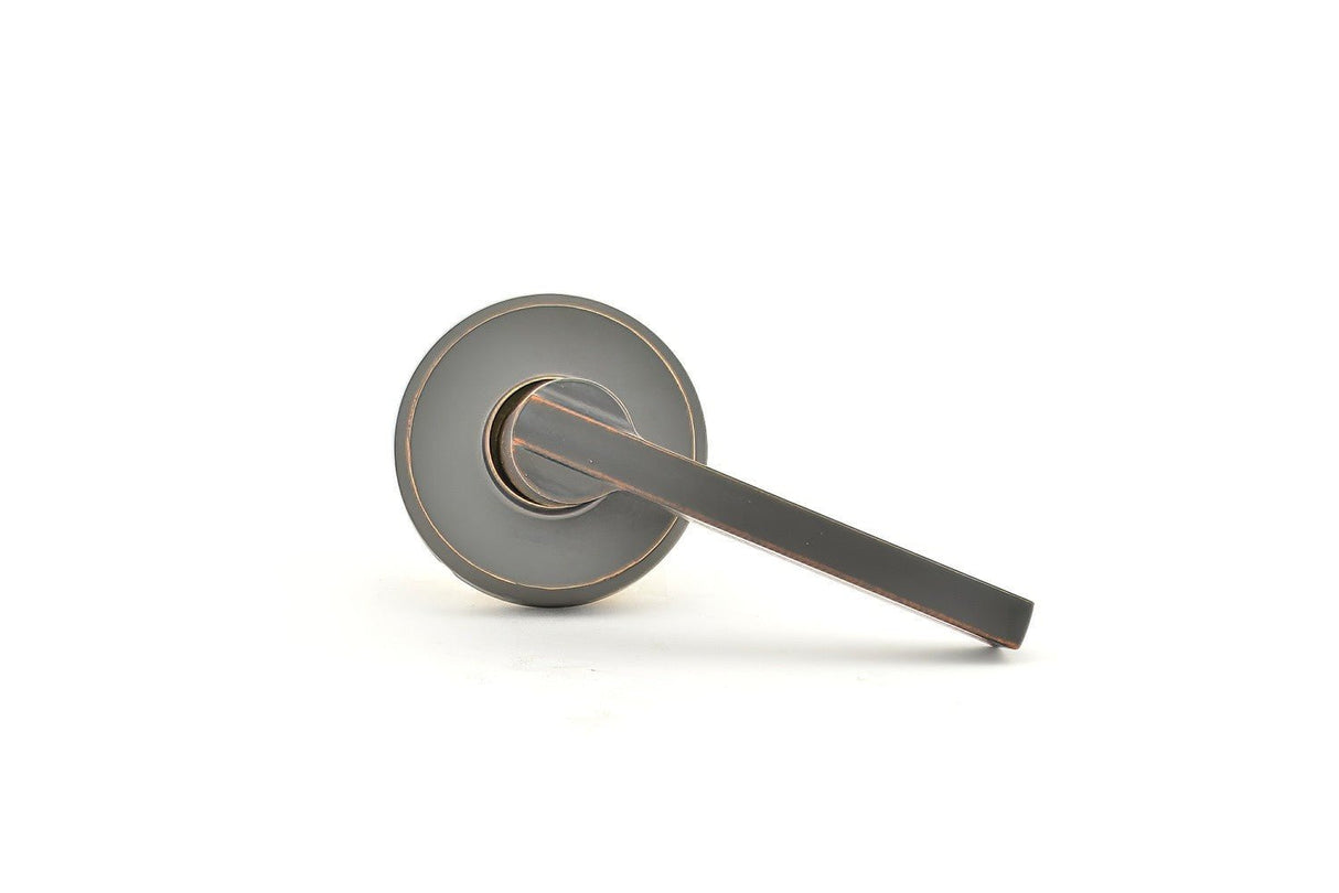 Schlage F170LAT716GSN aged bronze dummy door lever