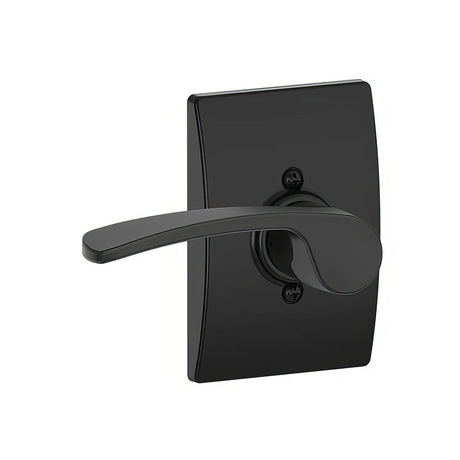 Schlage F170MER622CENLH matte black dummy door lever