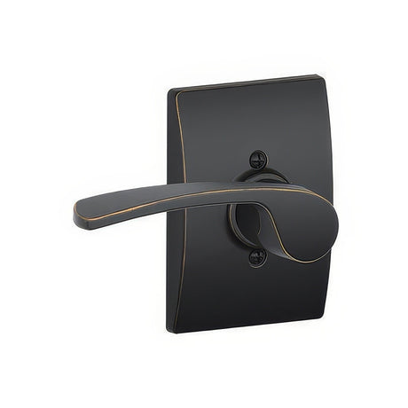 Schlage F170MER716CENLH aged bronze dummy door lever