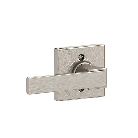 Schlage F170NBK619COL satin nickel dummy door lever