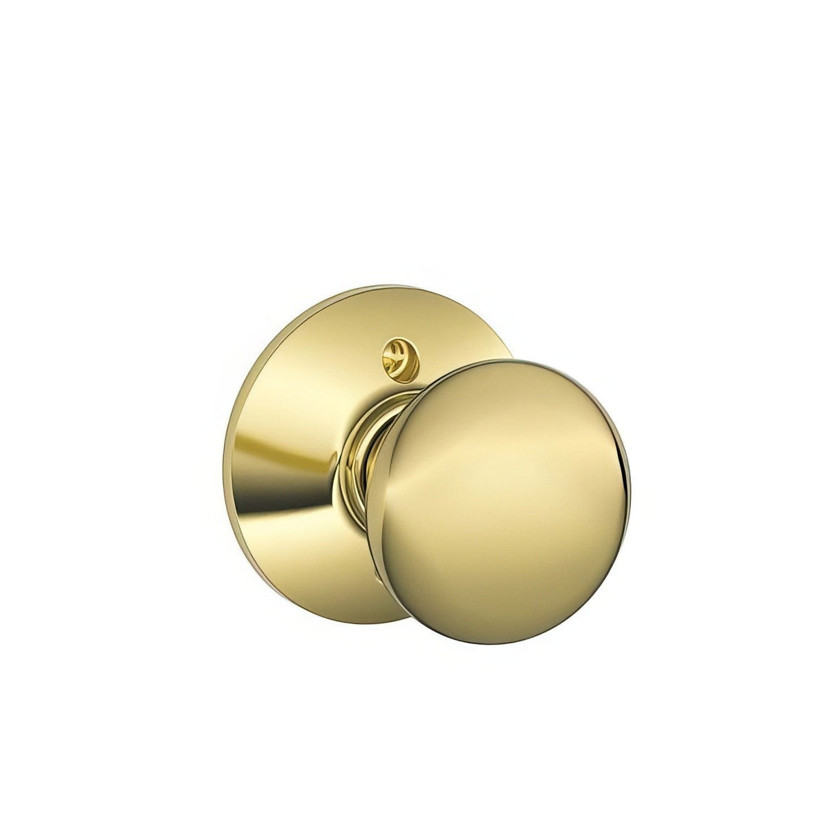 Schlage F170NVPLY605 Vis Pack Plymouth Dummy Door Knob Bright Brass