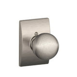 Schlage F170ORB619CEN satin nickel dummy door knob