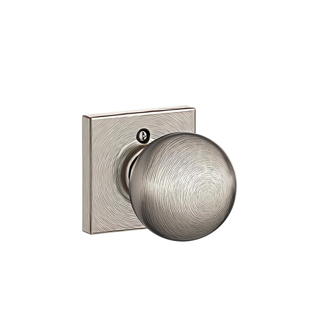 Schlage F170ORB619COL satin nickel dummy door knob