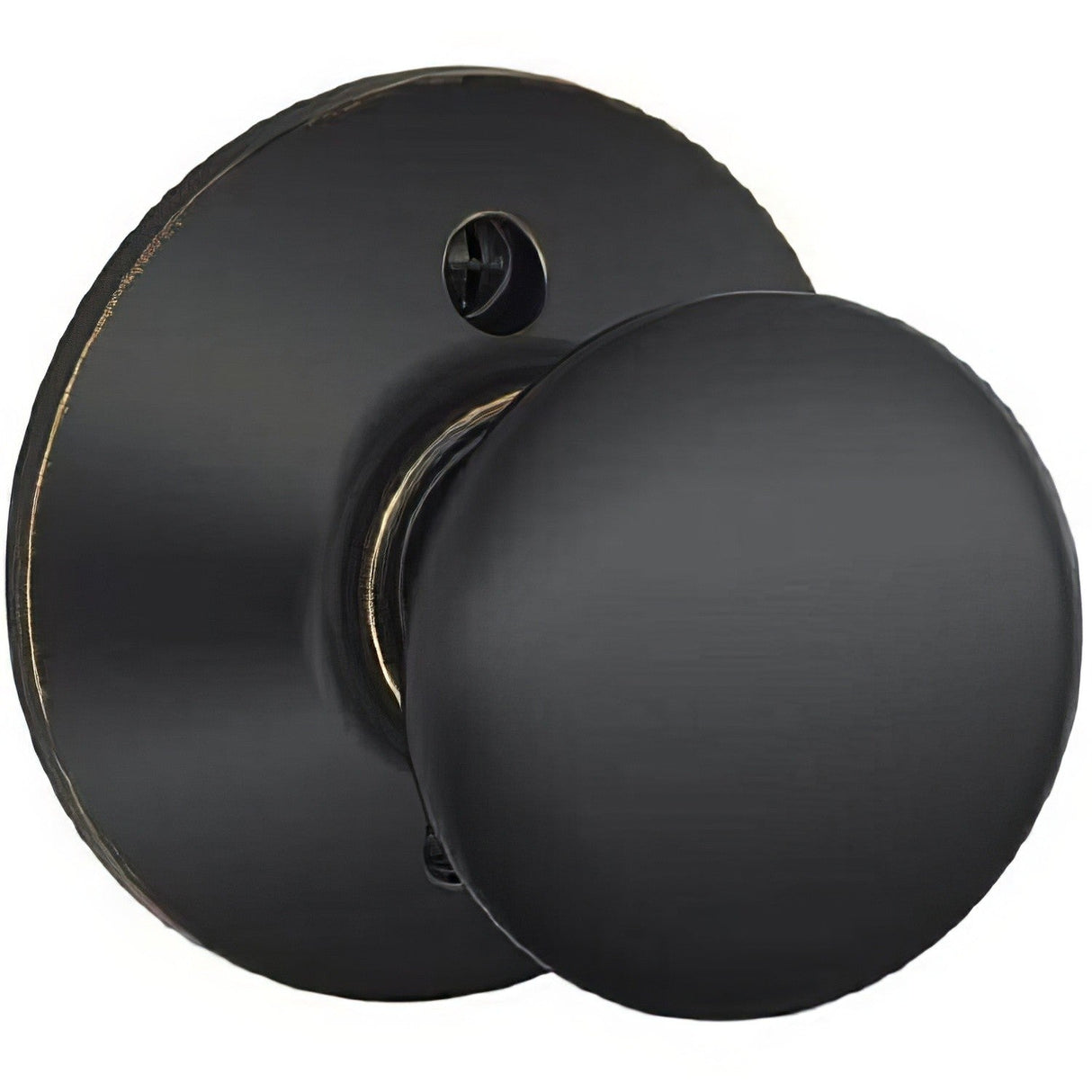 Schlage F170PLY622 matte black dummy door knob