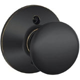 Schlage F170PLY622 matte black dummy door knob