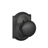 Schlage F170PLY622CAM matte black dummy door knob