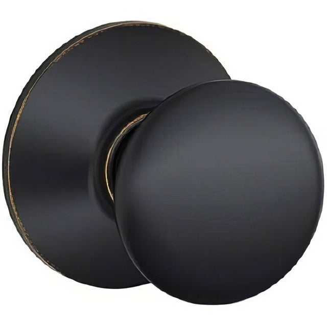 Schlage F170PLY716 aged bronze dummy door knob