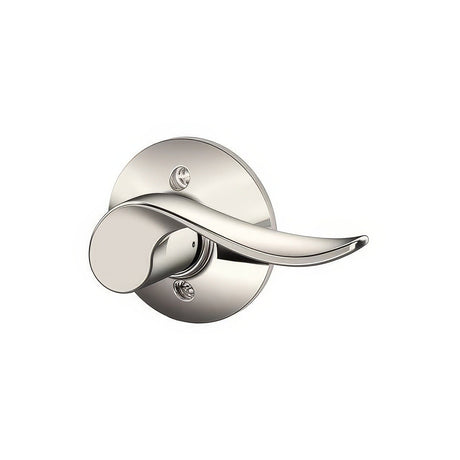 Schlage F170SAC618RH bright nickel dummy door lever