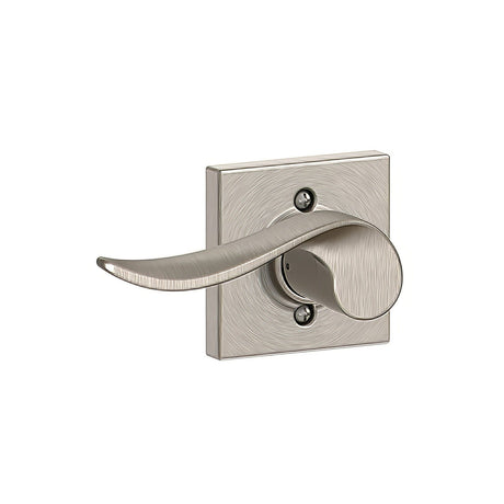 Schlage F170SAC619COLLH satin nickel dummy door lever
